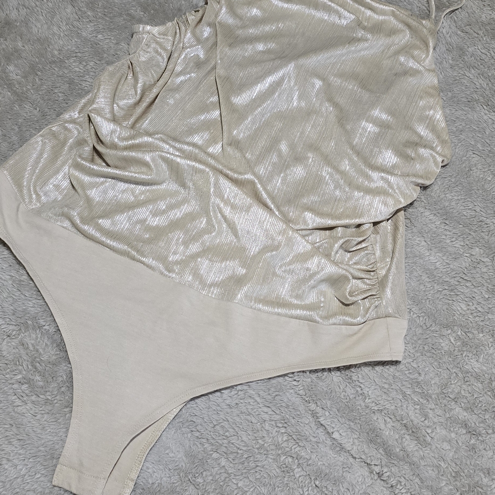 Lulu's Shimmering Metallic Bodysuit